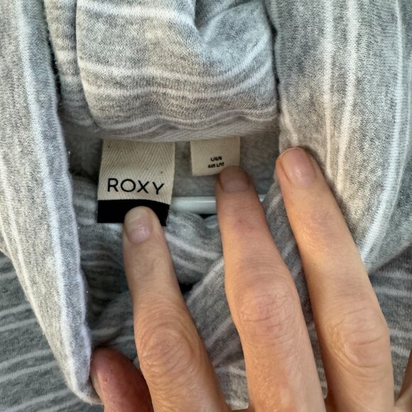 Roxy Stripe Heritage Hip Length Sweatshirt L - Picture 6 of 8